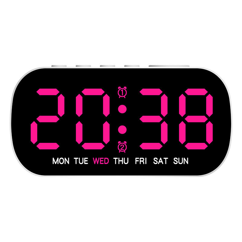 USB Digital Alarm Clock With Dual Alarms & Night Mode