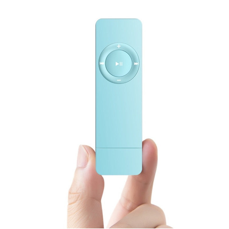 USB MP3 Player with Click Wheel, Slim Pastel Design