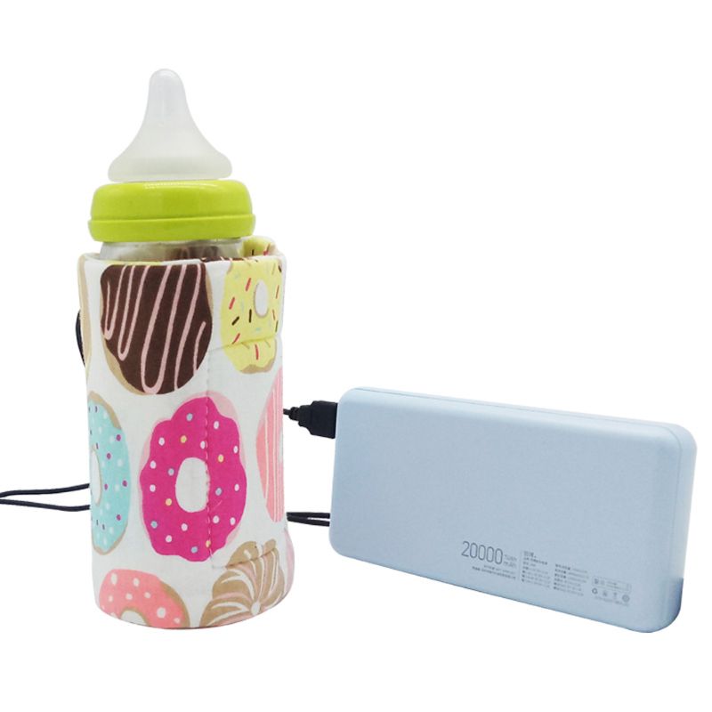 USB Baby Bottle Warmer Travel Sleeve for On-the-Go