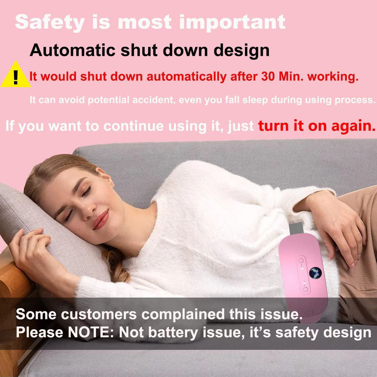 Menstrual Heating Belt for Cramp Relief, Hands-Free Warmth