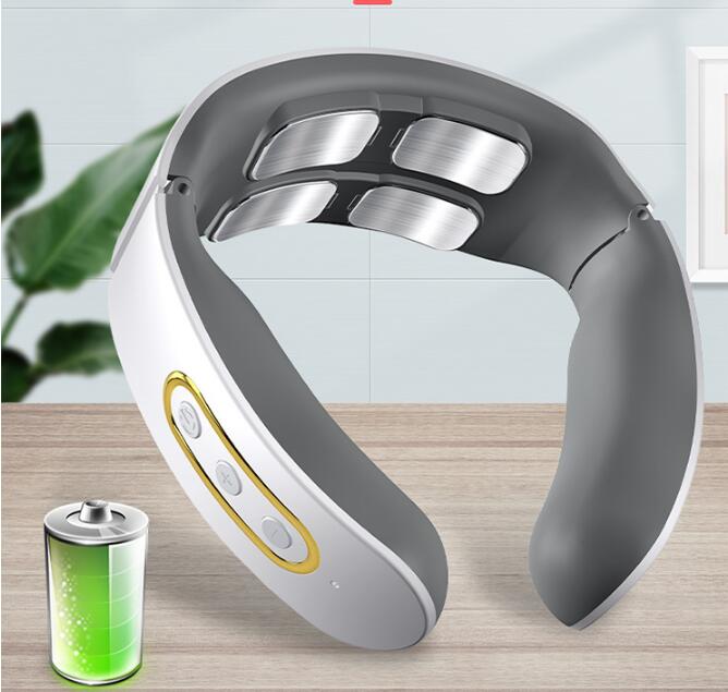 Wearable Neck Massager with Heat and 4 Massage Heads