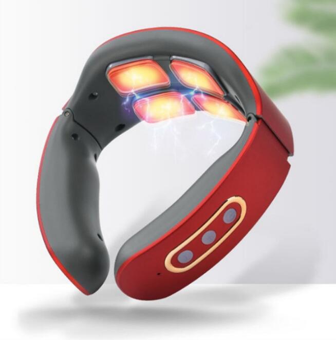 Wearable Neck Massager with Heat and 4 Massage Heads