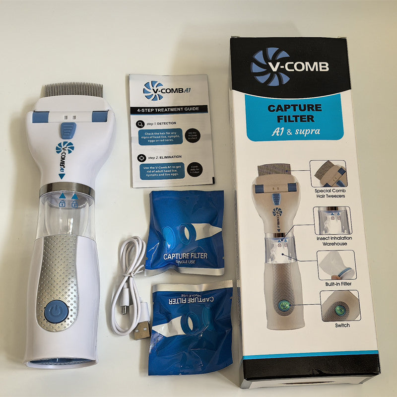 USB Flea Comb for Dogs & Cats With Capture Filter