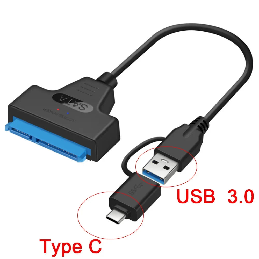 USB 3.0 SATA Adapter Cable for 2.5-Inch SSD & HDD Drives