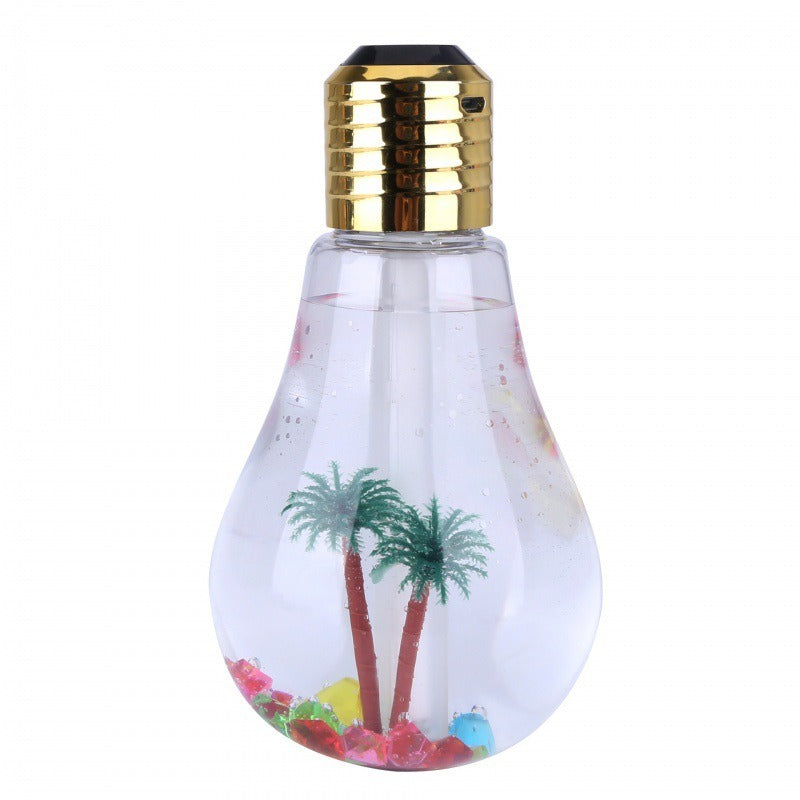USB Light Bulb Humidifier with Color-Changing Mood Light