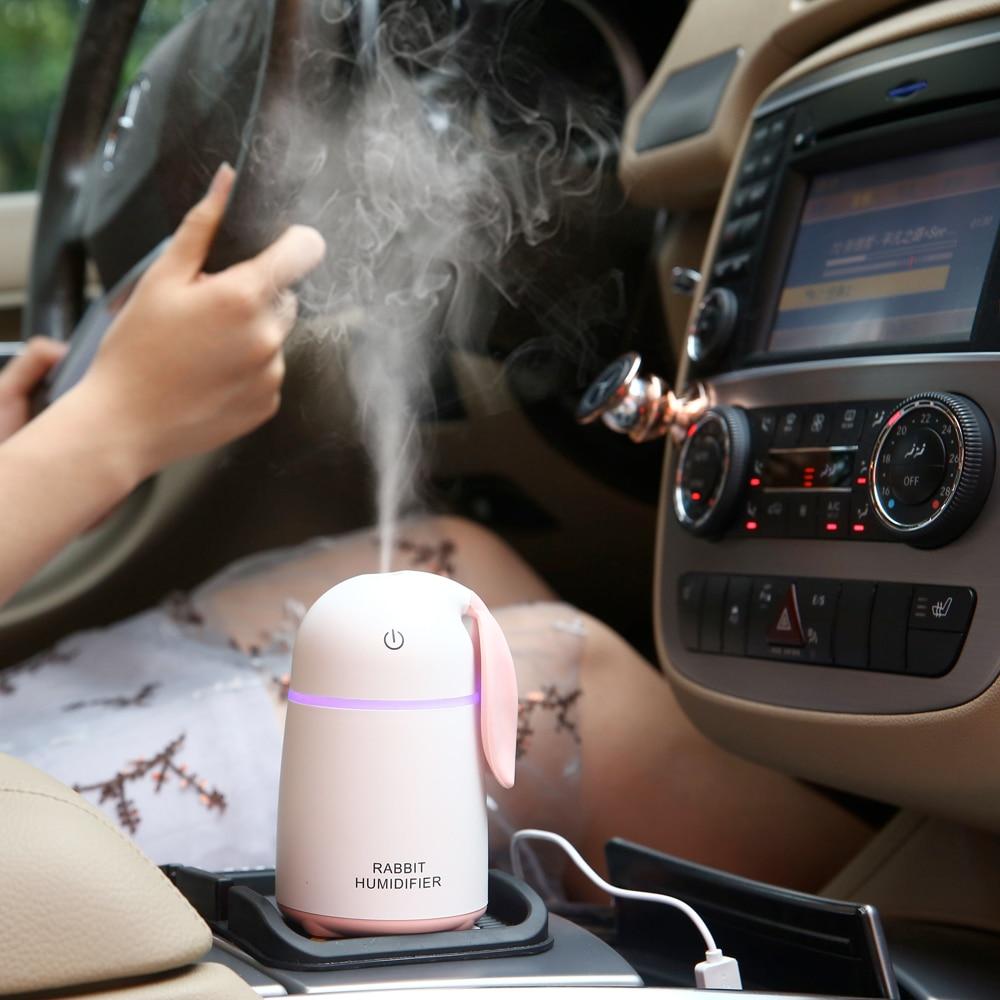 Cute Rabbit USB Humidifier for Desk, Bedside and Car
