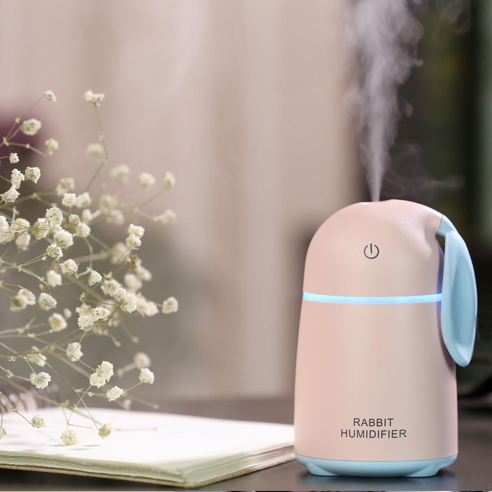 Cute Rabbit USB Humidifier for Desk, Bedside and Car