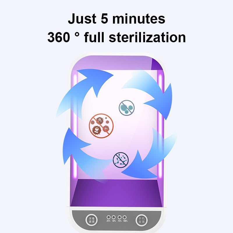 UV Sterilizer Box for Phones: Kills 99.9% of Bacteria