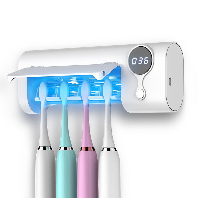 UV-C Electric Toothbrush Sterilizer for Wall Mounting
