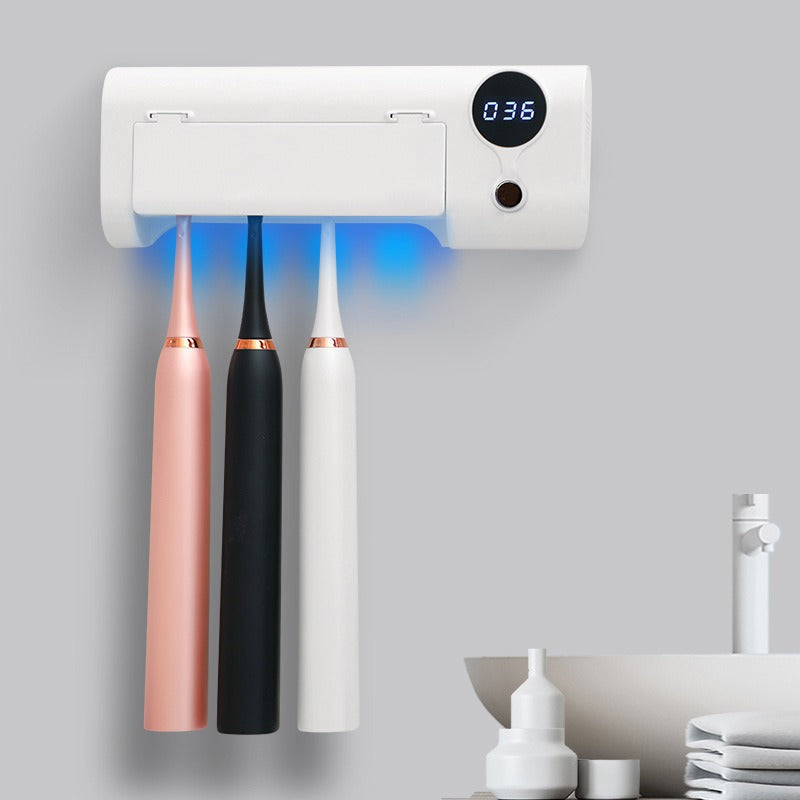 UV-C Electric Toothbrush Sterilizer for Wall Mounting