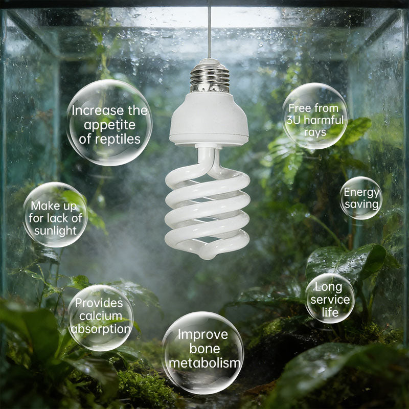 UVB Reptile Lamp for Calcium-Supporting Enclosure Light