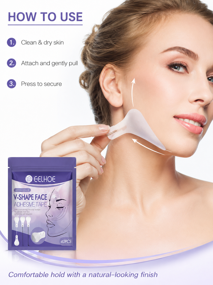 V‑Shape Face Lift Tape — Instantly Tighten & Define Jawline