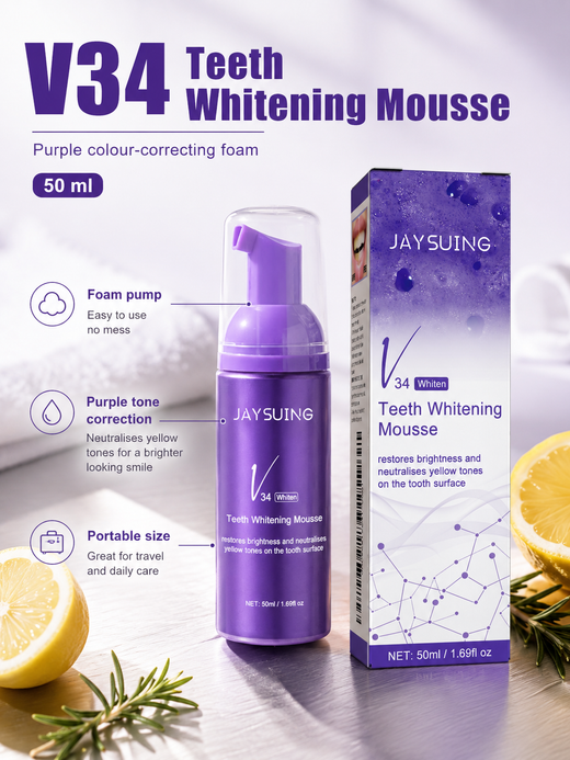 Teeth Whitening Mousse — Instant Brightening with Colour