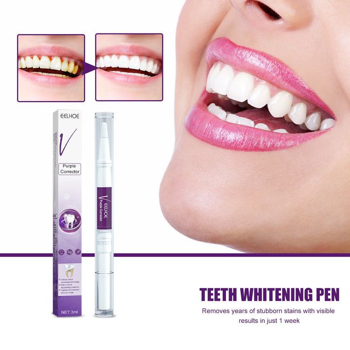 V34 Purple Teeth Whitening Pen for Brighter Smiles