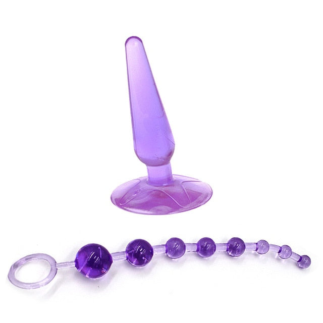 Anal Plug Vibrator with Suction Base for Hands-Free Play