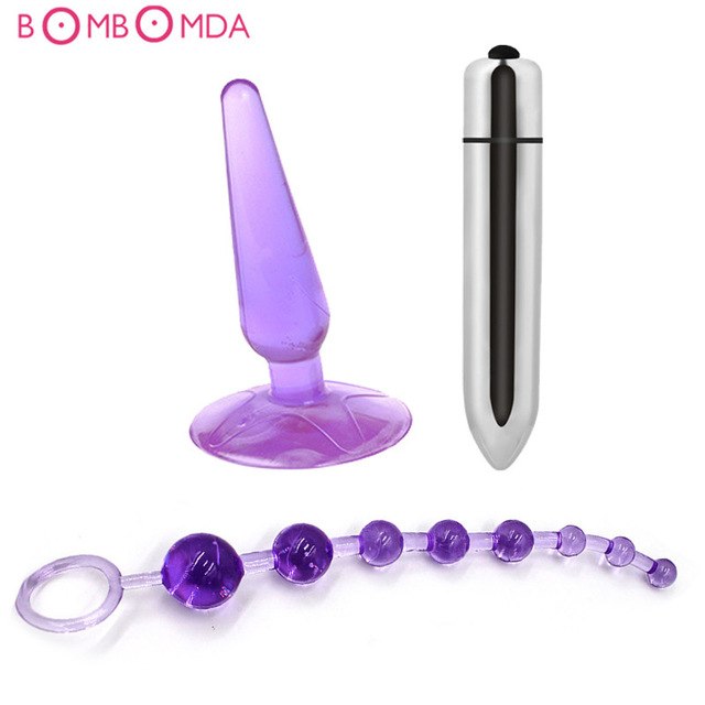 Anal Plug Vibrator with Suction Base for Hands-Free Play