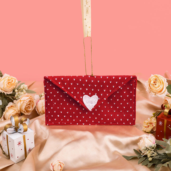 Valentine's Envelope Gift Pouch for Cards & Keepsakes