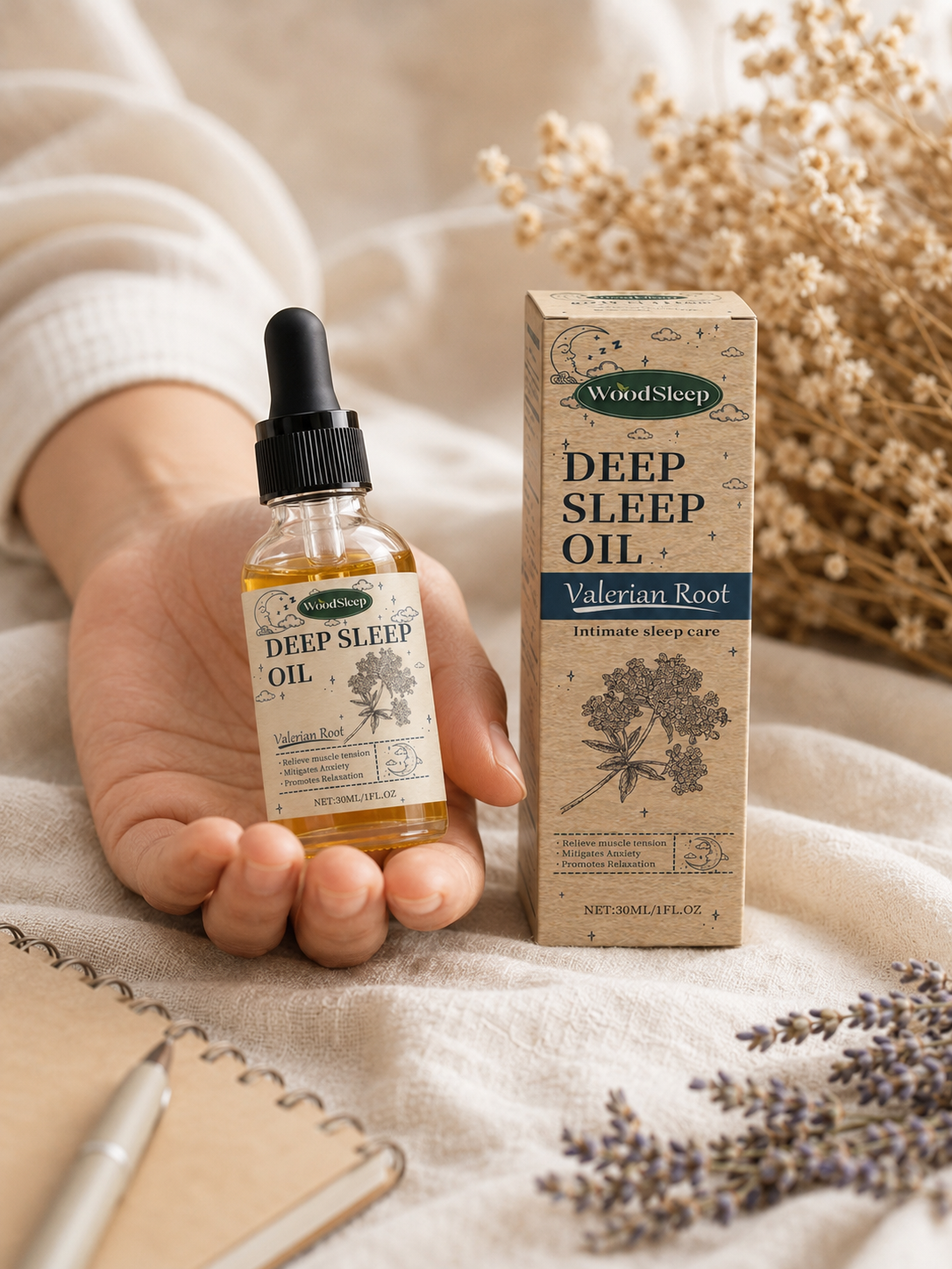 Valerian Root Sleep Oil — Deep, Restful Sleep Naturally
