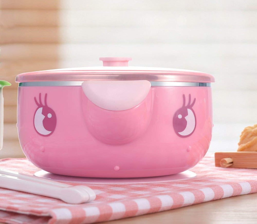 Baby Feeding Bowl With Suction Base for Less Spills