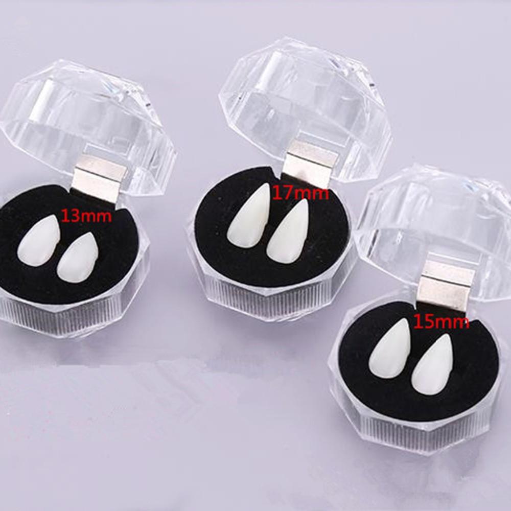 Vampire Fangs With Case for Halloween Costume Looks