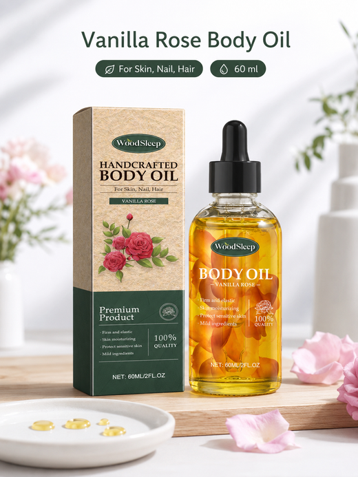 Vanilla Rose Body Oil — Firmer, Hydrated, Youthful Skin