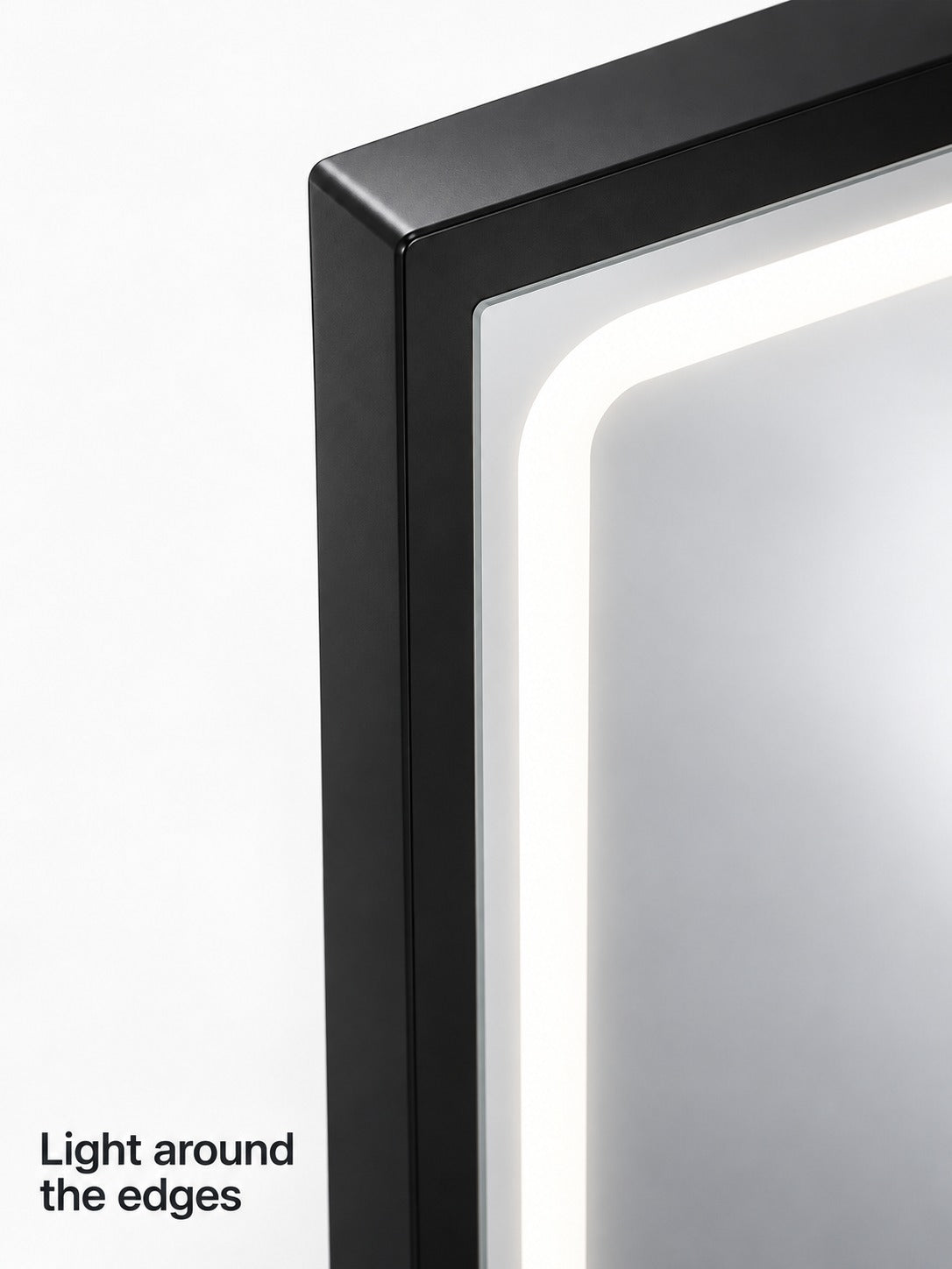 Vanity Table with LED Mirror, Outlets and USB Charging