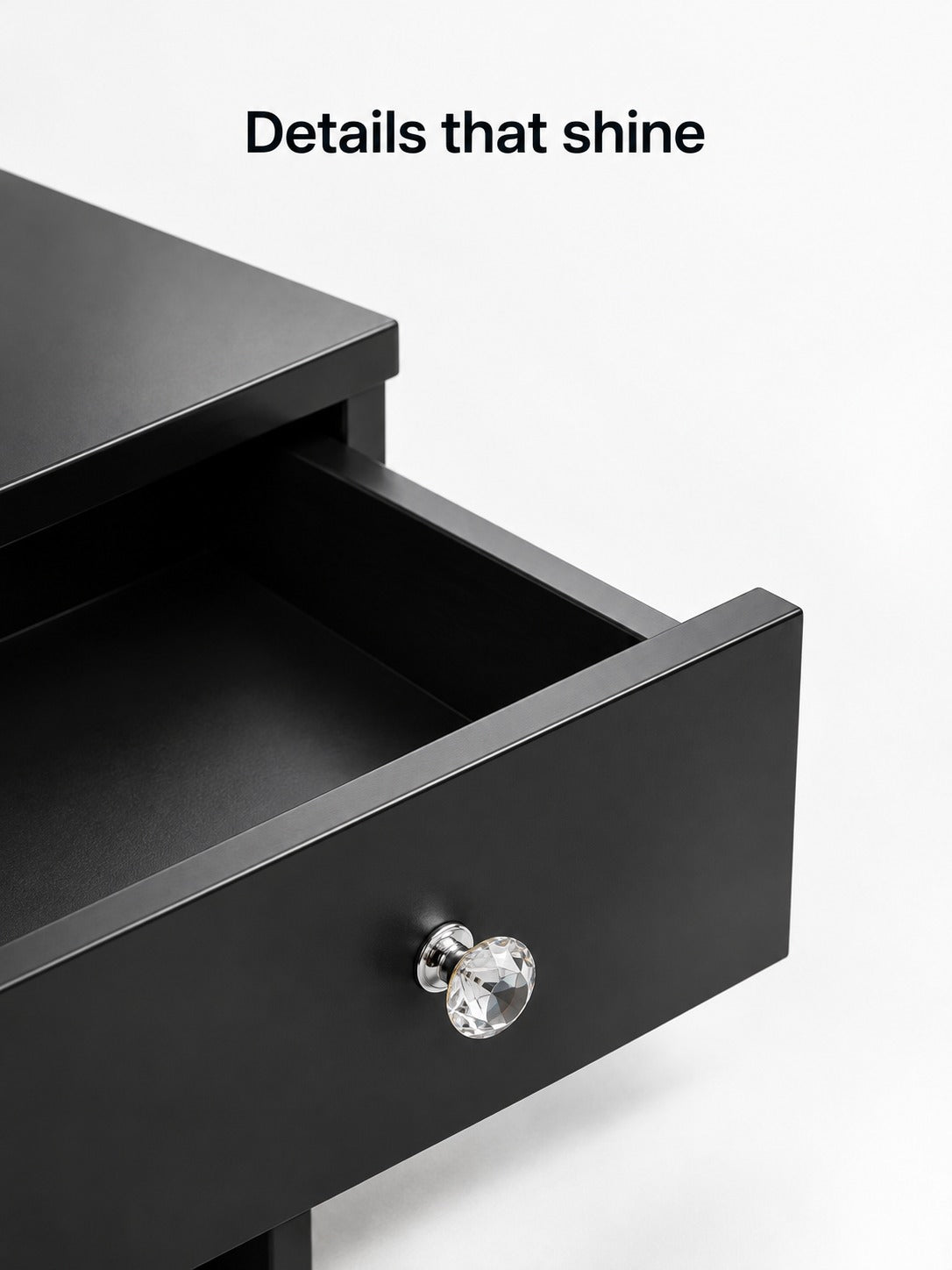 Vanity Table with LED Mirror, Outlets and USB Charging