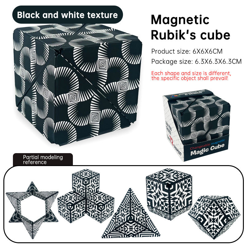 Magnetic Transforming Puzzle Toy for Stress Relief