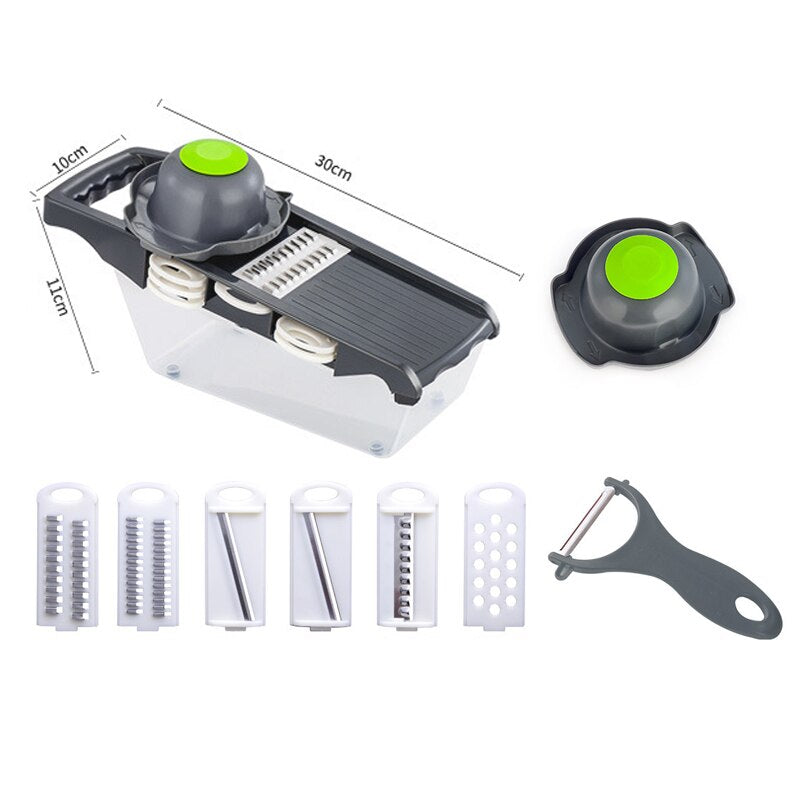 Mandoline Slicer with 6 Blades for Fast Vegetable Prep