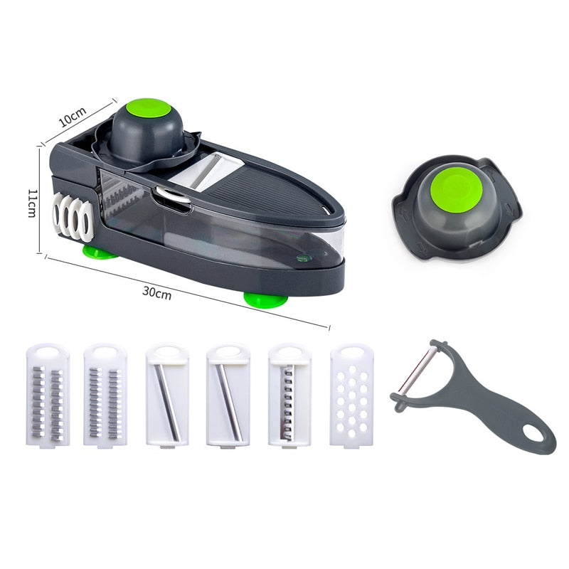 Mandoline Slicer with 6 Blades for Fast Vegetable Prep
