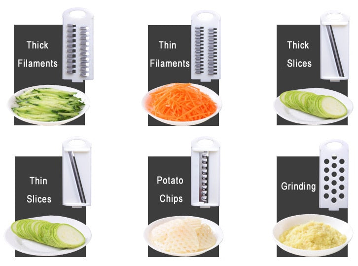 Mandoline Slicer with 6 Blades for Fast Vegetable Prep