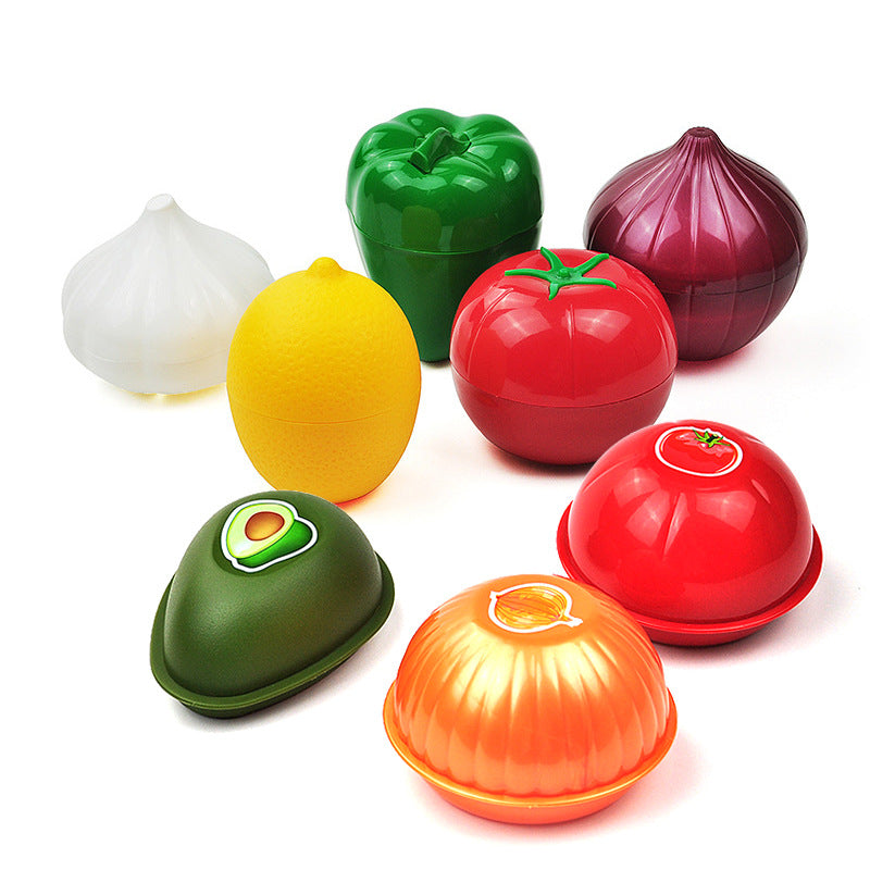 Vegetable Shaped Food Storage Box Set for Cut Produce