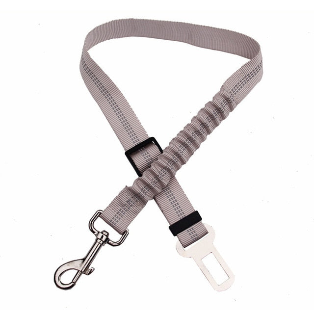 Dog Car Safety Belt with Shock-Absorbing Elastic Strap