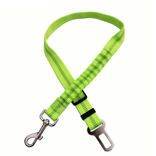 Dog Car Safety Belt with Shock-Absorbing Elastic Strap