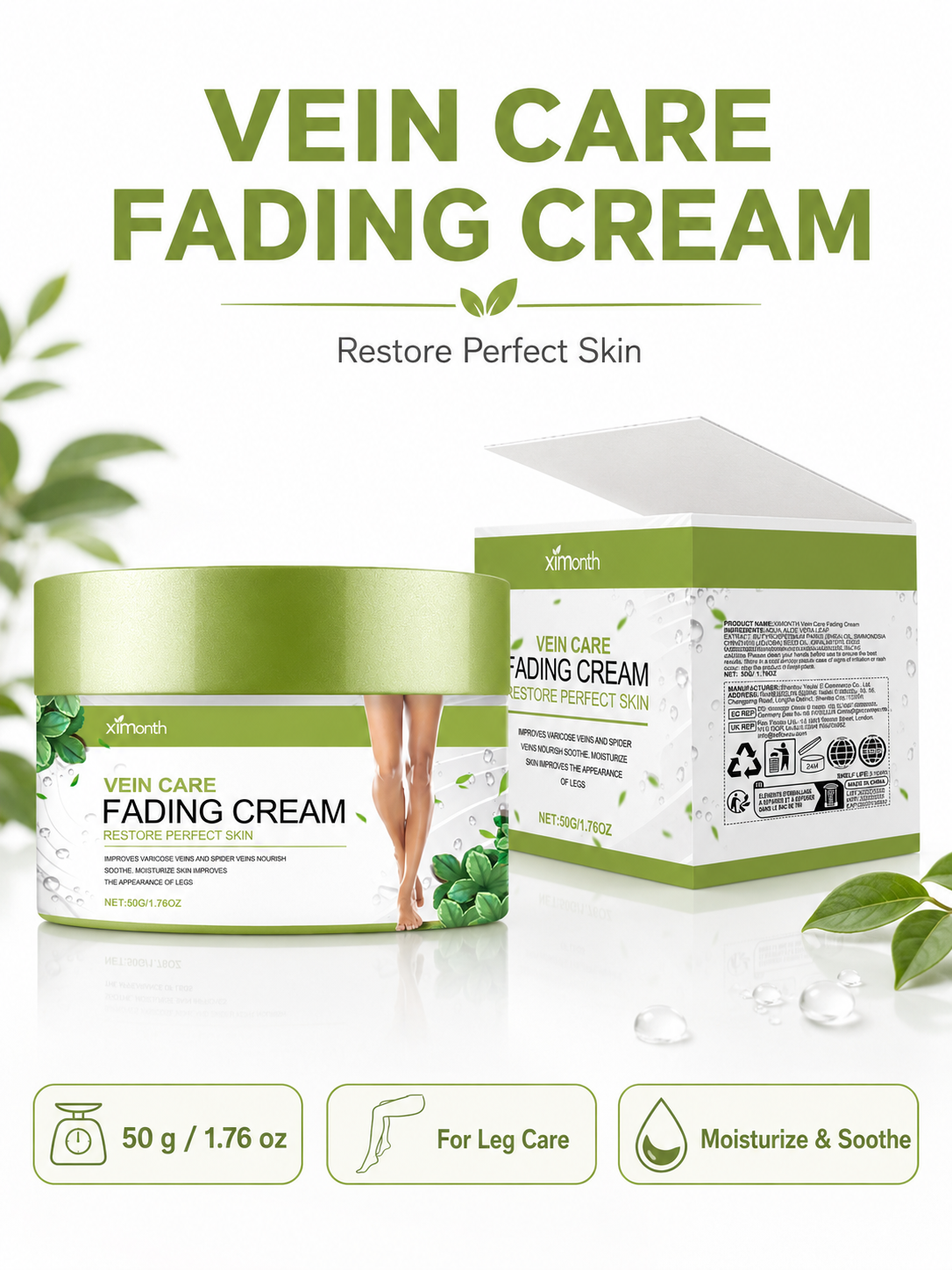 Vein Fading Cream — Visibly Reduce Vein Appearance & Leg