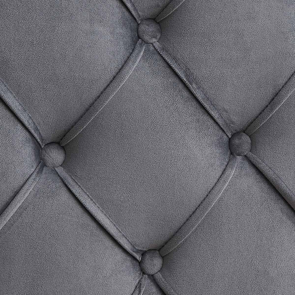 Tufted Velvet Queen Bed Frame with Wingback Headboard