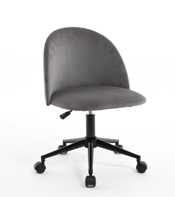 Velvet Office Chair with Gas Lift and Silent Wheels