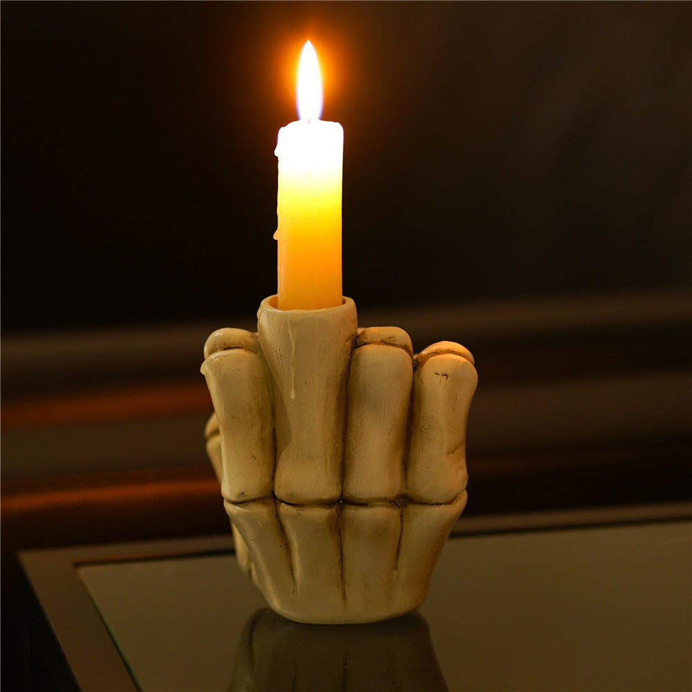 Middle Finger Candle Holder For Bold, Edgy Home Decor
