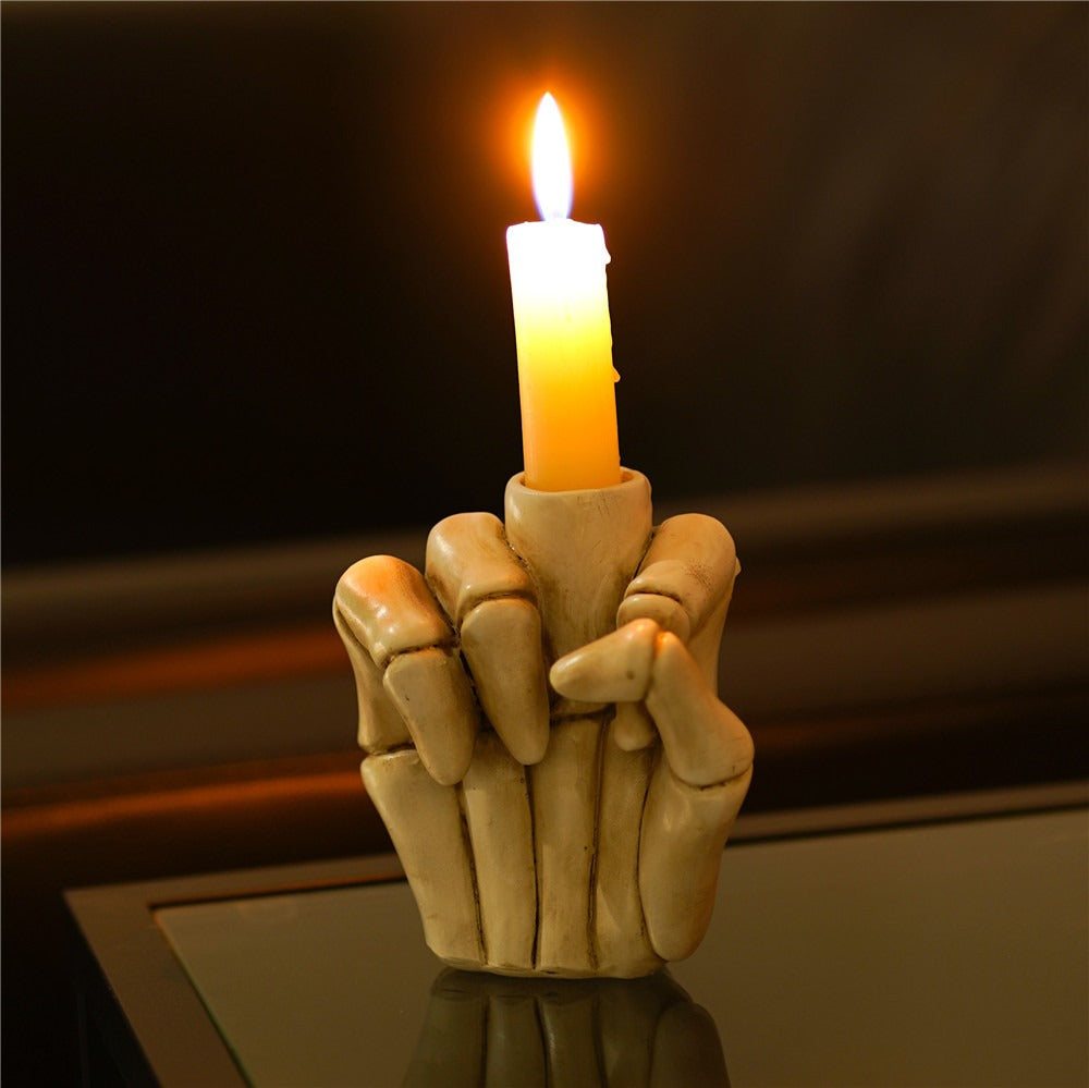 Middle Finger Candle Holder For Bold, Edgy Home Decor