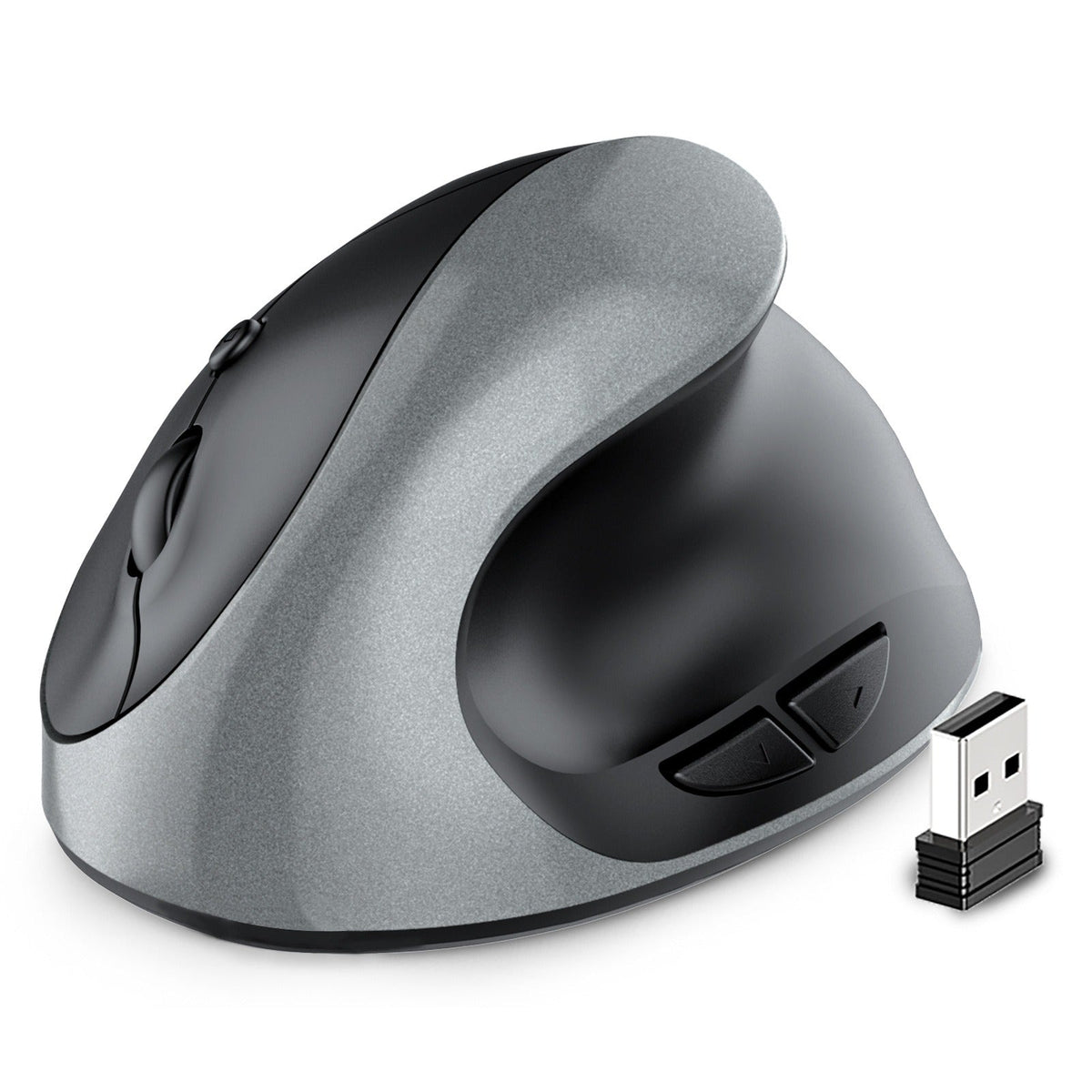 Vertical Wireless Mouse for Wrist Comfort and Quiet Clicks