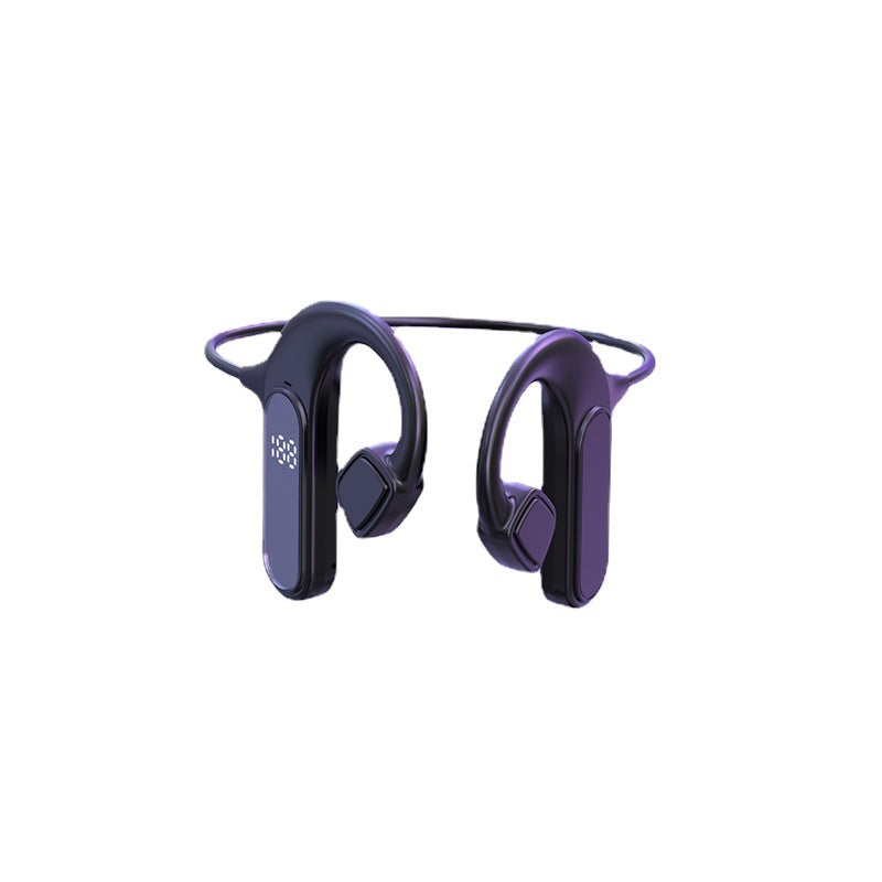 Bone Conduction Bluetooth Headset with LED Battery Display