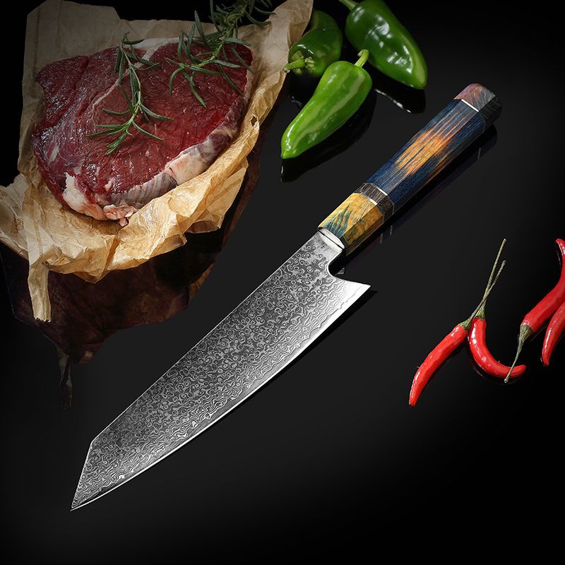 VG10 Damascus Chef's Knife for Clean Precise Slicing