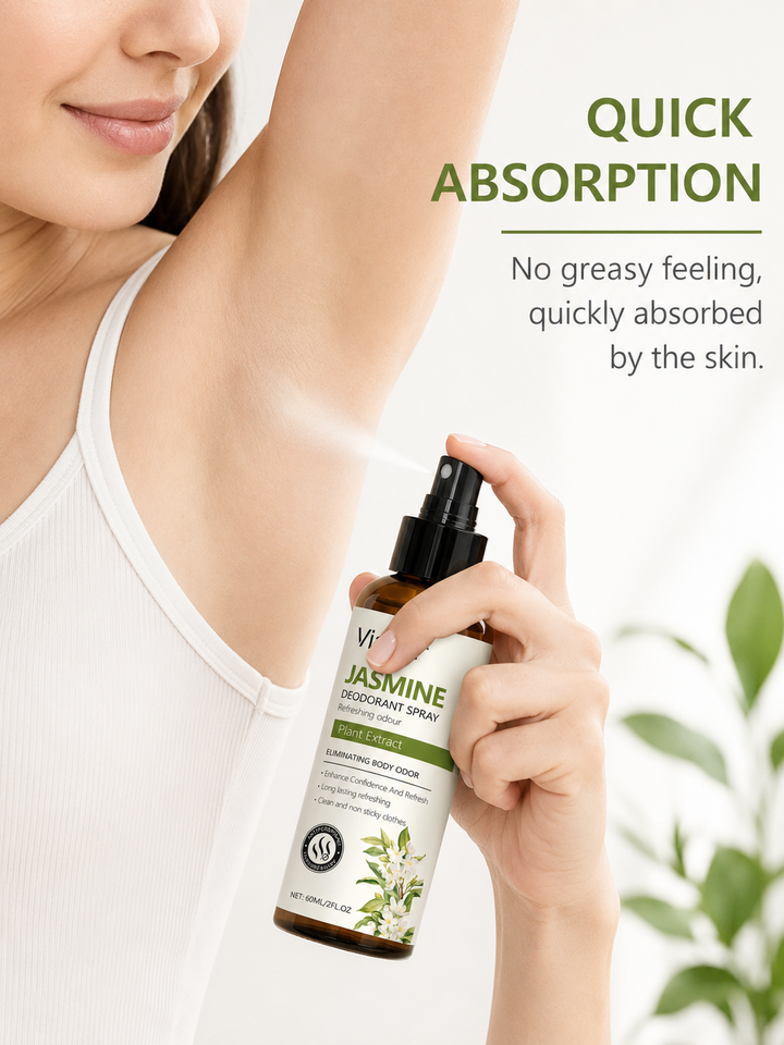 Jasmine Deodorant Body Spray — All-Day Freshness, Paraben-Free