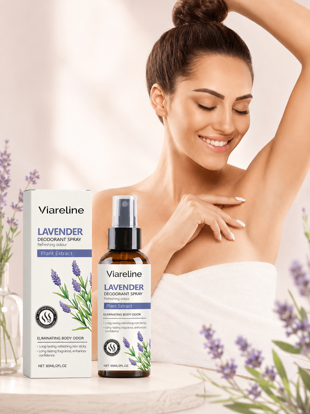 Lavender Natural Deodorant Spray — All-Day Freshness