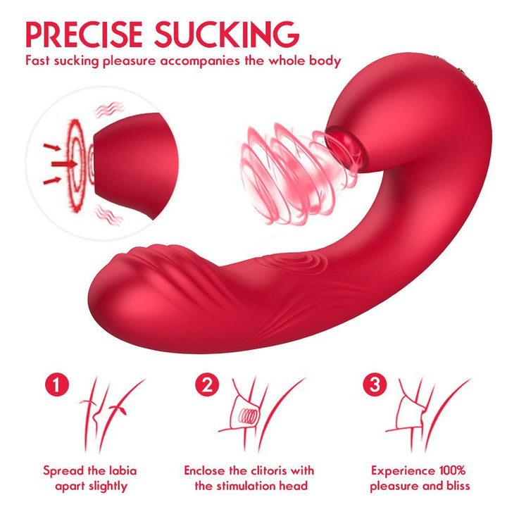Dual-Use Vibrator with Precise Suction Stimulation