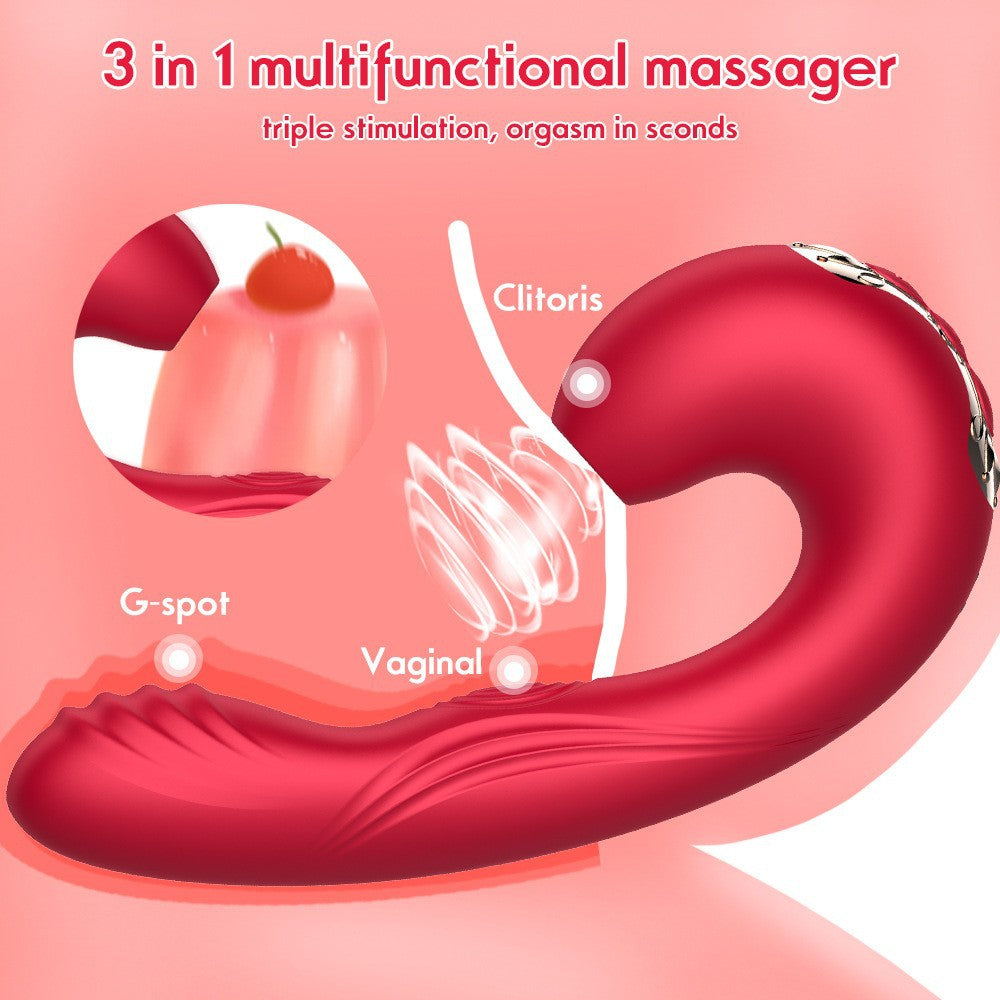 Dual-Use Vibrator with Precise Suction Stimulation