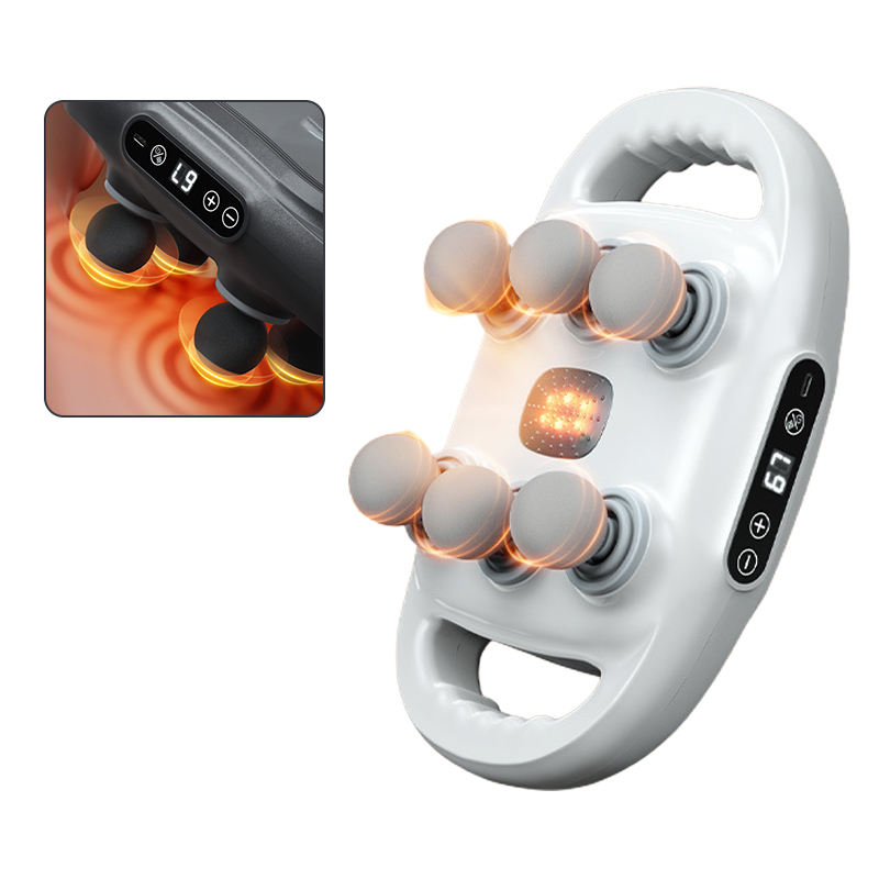 Massage Gun with Heat & Six Heads for Deep Muscle Relief