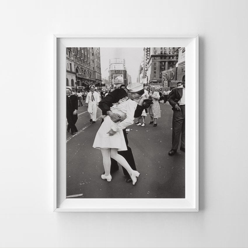 Victory Kiss Wall Art Print | Timeless New York Style