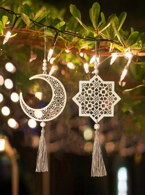 Carved Moon and Star Wall Decor for Warm Boho Rooms
