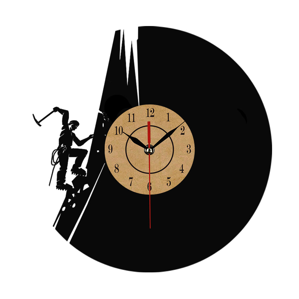 Vinyl Record Wall Clock for Adventure-Inspired Decor